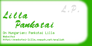 lilla pankotai business card